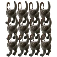 Novaliv Wandhaken -, (12-St), Haken schwarz