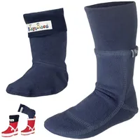 Playshoes Fleece-Stiefel-Socke in Marine | Gr.: 18/19