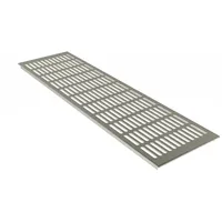 MS Beschläge Lüftungsgitter Alu Classic Edelstahloptik 150 x 1200