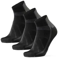 Danish Endurance LOW-CUT FAHRRADSOCKEN - 3-Pack - Schwarz -