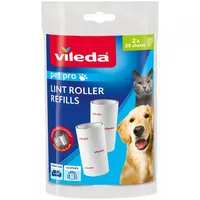 Vileda Ersatz-Fusselrolle für Pet Pro. 2 x 29 Blatt
