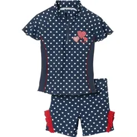 Playshoes UV-Schutz Bade-Set Herzchen in Marine | Gr.: 86/92