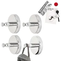 Bremermann Bad-Serie LUCENTE - Handtuchhaken 4er Set inkl. Klebeset