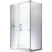 Glaszentrum Hagen Hephaistos Komplettdusche mit Drehtür 100 x 195
