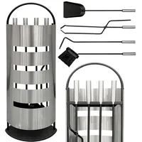 DanDiBo Ambiente Dandibo - Kaminbesteck Modern Edelstahl 5 Teilig