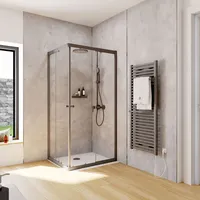 Schulte Home Schulte Duschkabine Corner Eckeinstieg mit Schiebetüren, Montage
