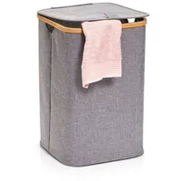 Hti-Living Wäschesammler mit Deckel Bambus