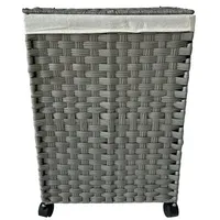 Hti-Living Wäschesammler 40 Liter Briena Grau