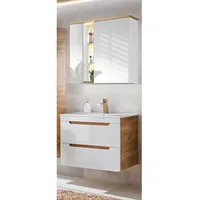 Lomadox LUTON-56 2-tlg. Weiß Wotan Eiche