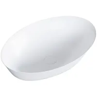 Bernstein - Aufsatzwaschbecken NT8531 Mineralguss Oval 60x40x12,5 cm Weiß