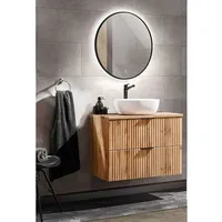 Lomadox Badmöbel-Set ADELAIDE-56 2-tlg. Eiche