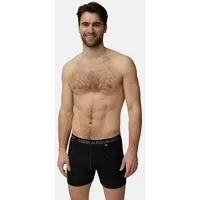 Danish Endurance Boxershorts Merino Trunks in schwarz Melange -