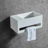 Bernstein - Wandwaschbecken BA2105 Mineralguss 35,5x20x16cm Weiß matt mit