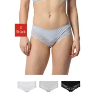 SNOCKS 3er Pack Hipster Lace - Damen Baumwolle Panties