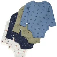 PIPPI Babywear 3819_959_62 Baby-Body/ Einteiler 4 Pack Langarm-body -
