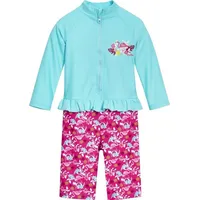 Playshoes UV-Schutz Einteiler Unisex Kinder Badeanzug Schwimmanzug Badebekleidung, Flamingo