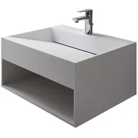 Bernstein - Wandwaschbecken TWG71 Mineralguss Weiß matt 80cm