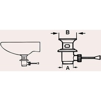CORNAT Excenter-Ablauf Garnitur 1 1/4 verchromt mit Kipphebel