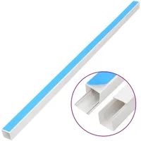 VidaXL Kabelkanäle Selbstklebend 30x15 mm 10 m PVC