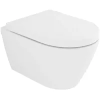 Alpenberger Toilette Spülrandlos mit Nanobeschichtung & WC-Sitz Soft Close-