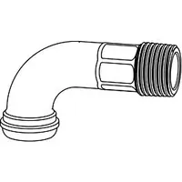 HEIMEIER Rohrbogen 2244-02.355 DN 15, für Einrohrventile, Rotguss vernickelt,