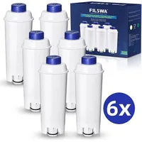 Filswa Kaffeevollautomat für Delonghi Wasserfilter Ersatz für De'Longhi DLSC002,