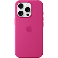 Apple iPhone 16 Pro Silikon Case mit MagSafe fuchsia