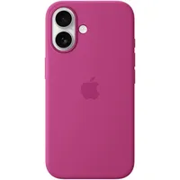 Apple iPhone 16 Silikon Case mit MagSafe - Fuchsia