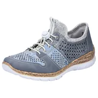 Rieker Slip-On Sneaker, Slipper, Schlupfschuh mit MemoSoft-Ausstattung Rieker jeansblau