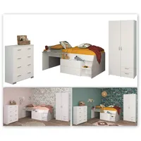 Parisot Kinderzimmer Milky 12" 3-teilig Weiß / Grey Loft