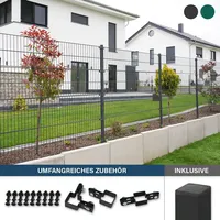 Home Deluxe Doppelstabmattenzaun MORATA Höhe: 80 cm / Länge: