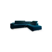 Masseno Ecksofa mit Schlaffunktion Selva & Blau, ¦ Maße