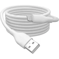 Digitus Lightning Silikon Anschlusskabel, USB-A - Lightning 1m, weiß