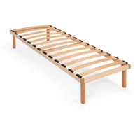 Coemo Bettgestell mit Lattenrost Pyxis Massivholz Buche 80x200 cm