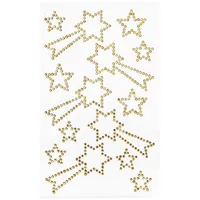 Rico Design Strass-Sticker Sternschnuppen, 14 Stück