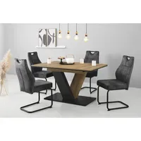 Hela Essgruppe HELA "EMS Tisch 140-180x90 cm ausziehbar, Esstisch