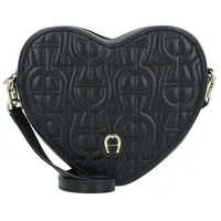 Aigner Fashion Schultertasche Leder 19 cm schwarz