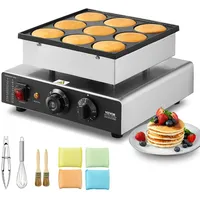 Vevor mini Pfannkuchen Maschine, 9 Stk., Edelstahl Dorayaki