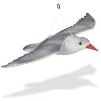 Relaxdays 2 x Vogelschreck Möwe, fliegend, zum Aufhängen, Dekofigur,