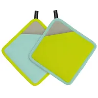 REMEMBER Topflappen 2er Set "Lemon" - 100% Baumwolle -