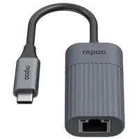 Rapoo USB-C Adapter UCA-1016 USB-C auf Gigabit LAN, grau