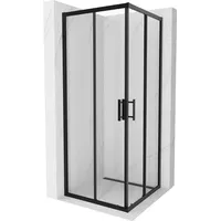 Mexen Rio quadratische Duschkabine 80 x 80 cm, Transparent,