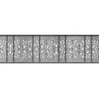 Zaun|zu® Sichtschutzstreifen 260 x 15 cm Hellgrau Vlies 2