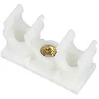 Tecuro Rohrclip doppelt - ø 16/18 mm - Kunststoff