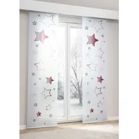 Lysel Schiebegardine Sternenspiel in Rot, in der Größe "(BxH)