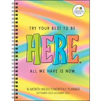 Andrews McMeel Publishing Positively Present 16-Month 2023-2024 Weekly/Monthly Planner