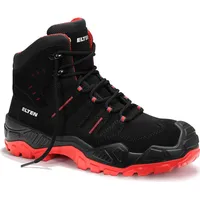 ELTEN Sicherheitsschnürstiefel QUENTIN black-red Mid ESD S3S, Gr. 42