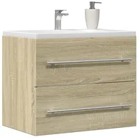 VidaXL Waschbeckenunterschrank Sonoma-Eiche 60x38,5x48cm Holzwerkstoff