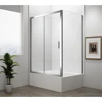 Polysan DEEP Komplettdusche 120 x 165 cm Klarglas Polysan-MD1216MD3316-SET