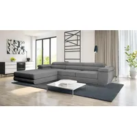 Goldstoff Ecksofa mit Schlaffunktion und Bettkasten VENUS TWIN -